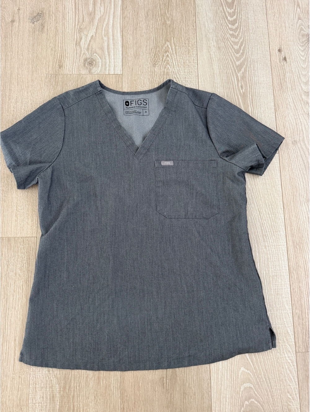 FIGS gray scrub top